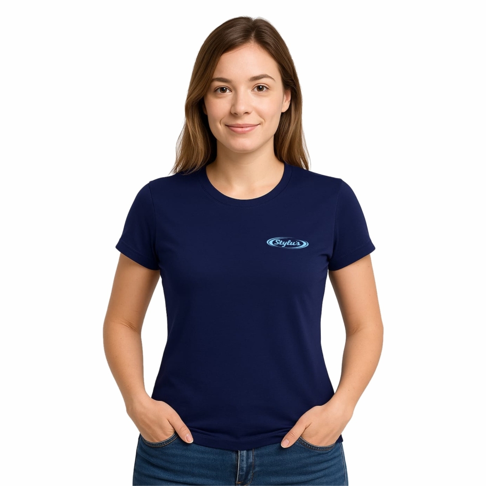 Camiseta de PV feminina manga curta 